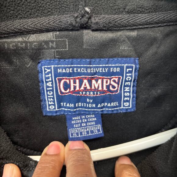 Champs Zip Up Jacket Michigan State University Embossed University Zipper Broken - Picture 5 of 11